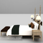 White European Bed With Daybed