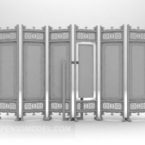 Chinese Vintage Screen Partition Furniture 3d model