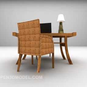 Chinese Desk Table 3d model