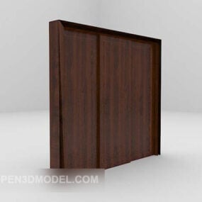 Sliding Door Wooden 3d model