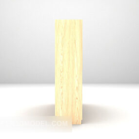 3д модель деревянной витрины с мебелью