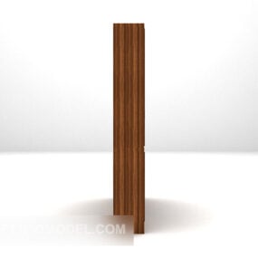 Wood Wine Cabinet Decor 3d model