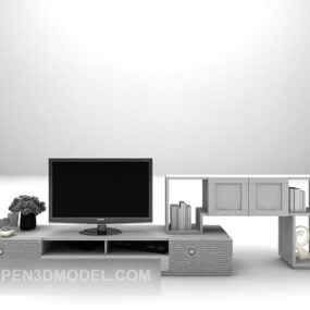 Modern Tv Cabinet With Television 3d model