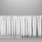 White Curtain 3d Model Download