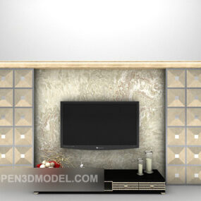 Tv Background Wall Furniture Decoration 3d model