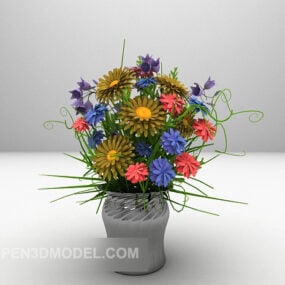 Bouquet Flower Potted Furniture 3d model