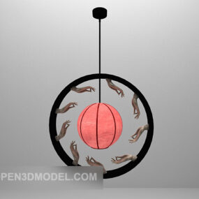 Round Shaped Chandelier Decorative 3d model