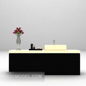 Wash Basin Cabinet Furniture 3d model