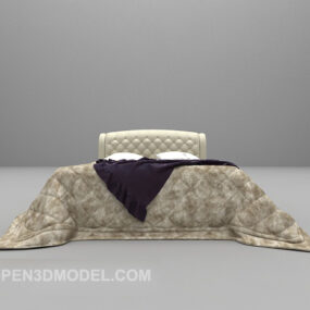 Furnitur Bantal Tempat Tidur Vintage Eropa model 3d