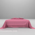 Double Bed Furniture Pink Blanket