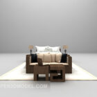 Bed Sofa Table Carpet Combination Set