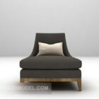 Loungesessel aus Stoff 3D-Modell