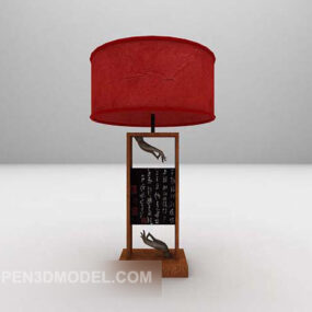 Chinese Red Chandelier Hotel Furniture 3d model