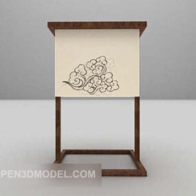 Lampa stołowa Eleganckie meble Model 3D