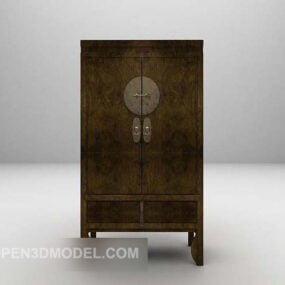 中国旧衣柜3d模型