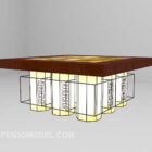 Square Glass Chandelier Large Size