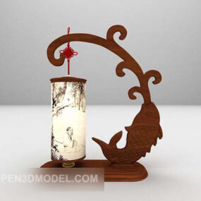 Lampa wisząca z chińskiego karpia Model 3D