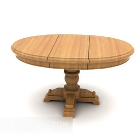 Coffee Table Round Shaped 3d model