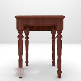 European Classic Wood Table Trim Frame 3d model