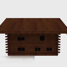 مدل سه بعدی خانه کلبه کم پلی