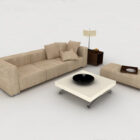Modern Brown Leisure Sofa