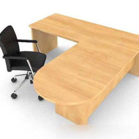Simple Desk Chair V1 3d model