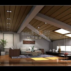 Apartamento Loft Interior modelo 3d