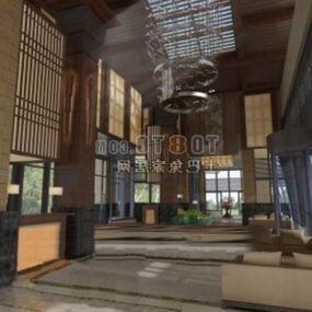 Hotel Hall Concept Interior 3d model