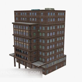 Kommerciel Vintage Building 3d-model