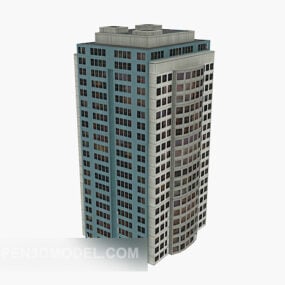 Hoog gebouw stad 3D-model