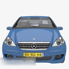 3д модель синего автомобиля типа седан