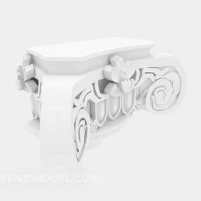Stone Column Carved Components 3d model