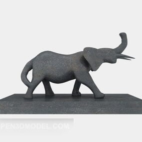 Elefantstatyett Heminredning 3d-modell