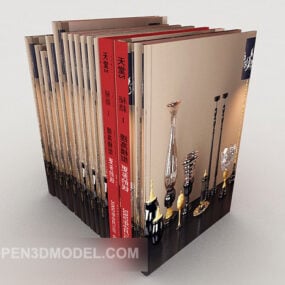 Berømte litterære bøger 3d-model