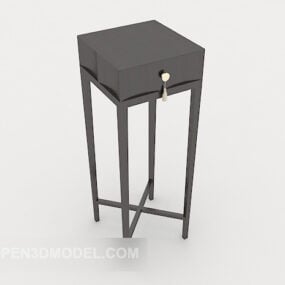 Matériau en rotin pour table haute modèle 3D