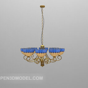 Meubles de plafond de lustre de lanternes modèle 3D