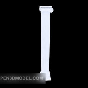Model 3d Pilar Bangunan Marmer Perabotan