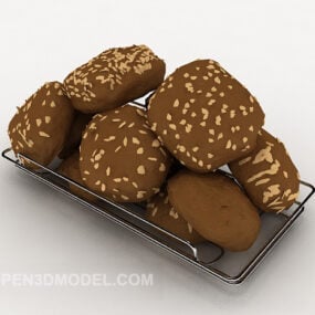 مدل کیک گلی پشته سه بعدی