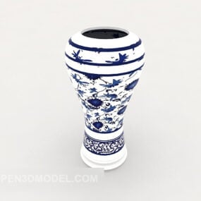 Vintage Vase Porcelain Furnishings 3d model