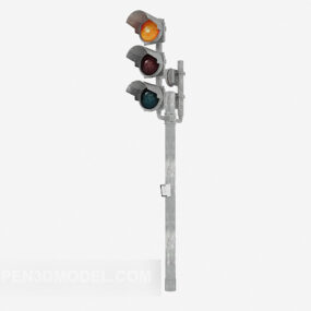 Model 3d Lampu Jalan Merah Dan Hijau