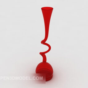 Modern Red Craft Decoration 3d model