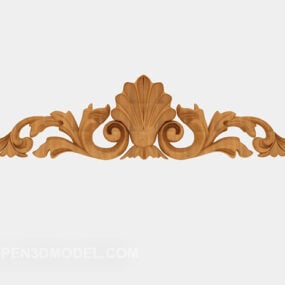 Solid Wood Carving Components 3d model