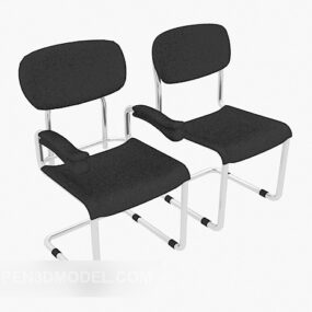 不锈钢办公椅3d模型