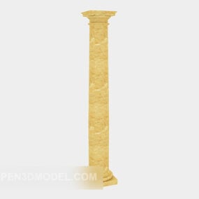 Stone European Vintage Column 3d-modell