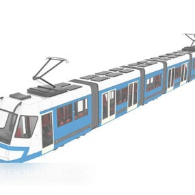 Modello 3d del treno della metropolitana cittadina