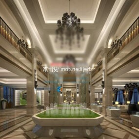 The Exhibition Hall Luxury Interior 3d model