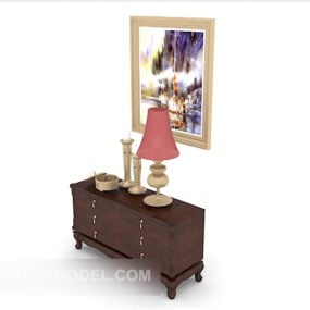 Chinese-style Entrance Hall Cabinet 3d model