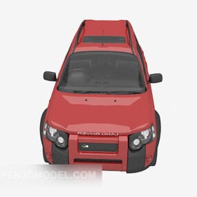 赤い車のモダンヘッド3Dモデル