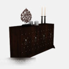 Wooden Wall Cabinet With Tableware