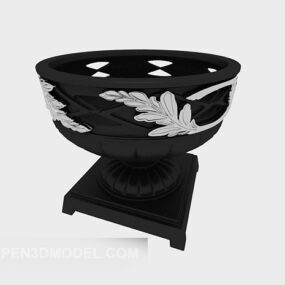 黑色器皿3d模型